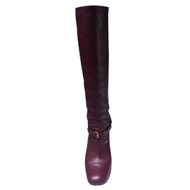 Gucci Boots Prune