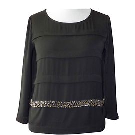 Pablo De Gerard Darel Schwarzes Polyester Top Pablo by Gérard Darel Größe 40 Schwarz