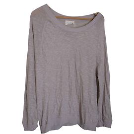 American Vintage Pullover aus Baumwolle Grau L Grau