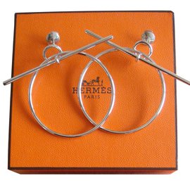 Hermès Orecchini Argento