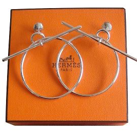 Hermès Aretes Plata