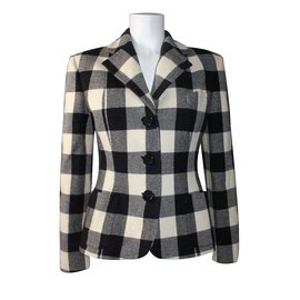 Ralph Lauren-Wool/cashmere jacket-Black,Cream