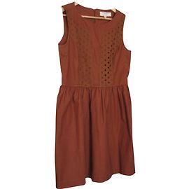 Robe Vanessa Bruno Athe en coton couleur brique 42 Autre