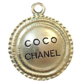 Chanel-Medalhão de Coco Chanel-Dourado