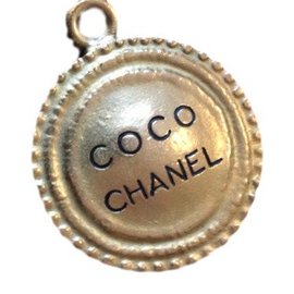 Chanel-Medallón Coco Chanel-Dorado