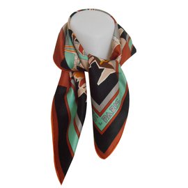 Hermès-Schals-Mehrfarben 