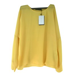 Zara Top Yellow Polyester Yellow