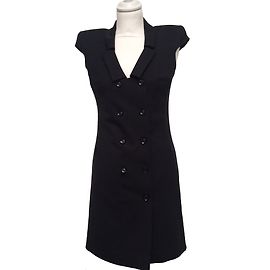 Anne Fontaine Schwarzes Wollkleid Schwarz