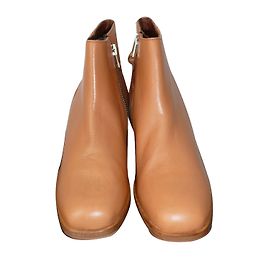American Retro Leather Ankle Boots Caramel Size 41 Caramel