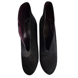 Gerard Darel Black Leather Heels Size 41 Black