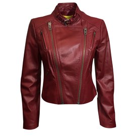 Catherine Malandrino-Leather jacket-Red