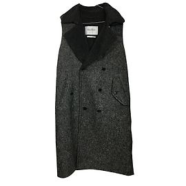 Max Mara Sleeveless Coat Grey