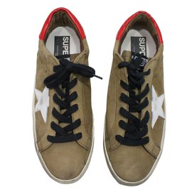Golden Goose-Turnschuhe-Taupe