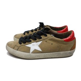 Golden Goose-Turnschuhe-Taupe