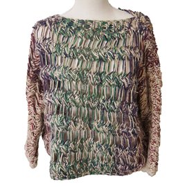 Bel Air pull Ponpon Multicolore