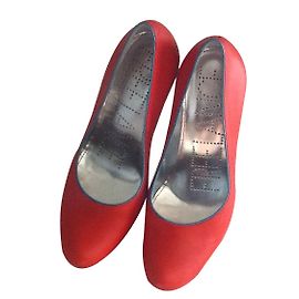 Free Lance Red Leather Heels 36.5 Red