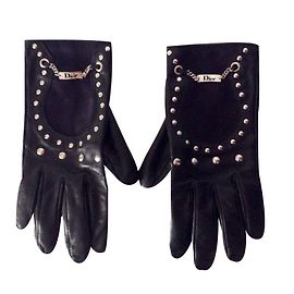 Christian Dior Luvas Preto