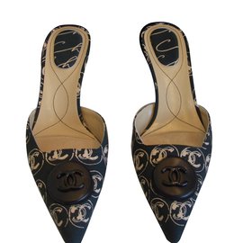 Chanel Mules Black