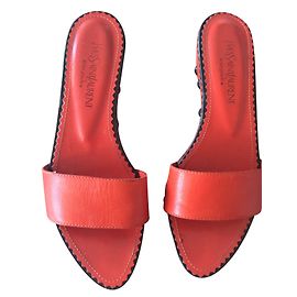 Yves Saint Laurent Mule Orange