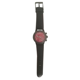 Mauboussin Watch Black Leather Black