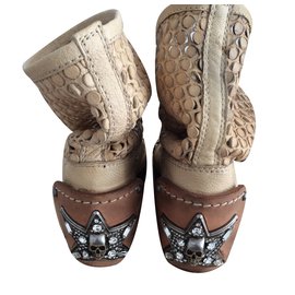 Autre Marque-'Baldan' Boots-Beige