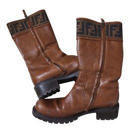 Fendi-Boots-Caramel