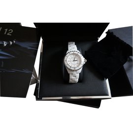 Chanel-Relógio fino-Branco