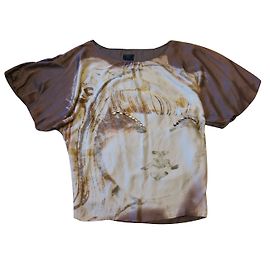 Hôtel Particulier Silk Tunic Top Light Brown Light brown