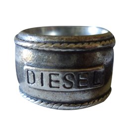 Diesel Ring Silber