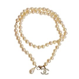 Chanel-Long necklace-White