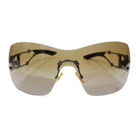 Christian Dior-Oculos escuros-Castanho claro