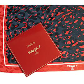 Autre Marque-MAXYM's Silk scarf-Rosso