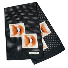 Christian Dior-Foulard-Noir