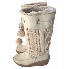 Juicy Couture Bottes Écru