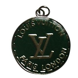 Médaillon Louis Vuitton Porte-clés Vert Résine Vert