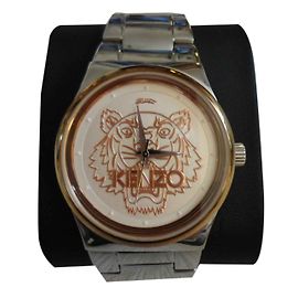 Kenzo reloj superior Plata