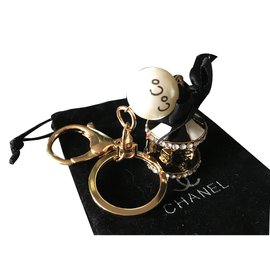 Chanel-Key holder-Golden