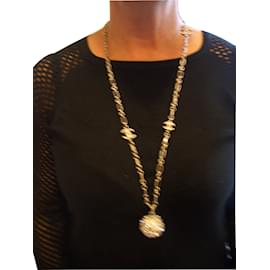 Chanel Collana lunga Argento