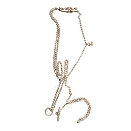 Hermès-Lange Halskette-Silber
