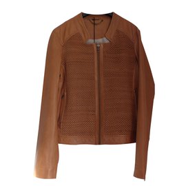 Ikks Lederjacke Karamell