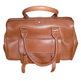 One step Handtasche aus Leder Caramel Karamell