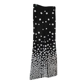 Andrew GN Embroidered Flower Wool Pants Black Black