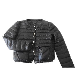 La Fée Maraboutée Black Short Coat Polyamide Size 40 Black