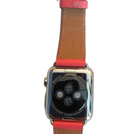 Hermès-Hermes-Serie von Apple Watch 1-Silber,Pink