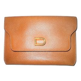 Delvaux Card holder Brown
