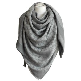 Gucci Sciarpa GGweb Grigio
