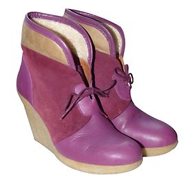 Petite Mendigote Ankle Boots Dark red