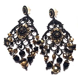 Gas Earrings Black