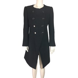 Louis Vuitton-Cappotto di lana-Grigio antracite
