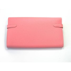 Hermès-Kelly lange Geldbörse-Pink